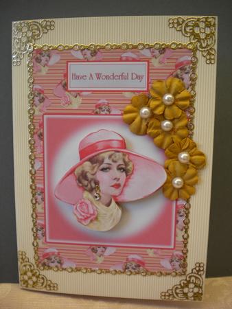 Lady in Pink Hat by Kristina Norbat