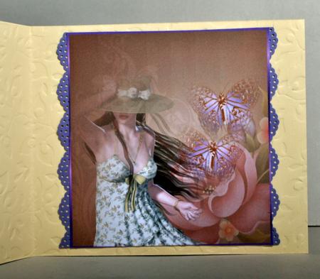 Insert Butterflie Girl in Enchanted Garden by Kristina Norbat