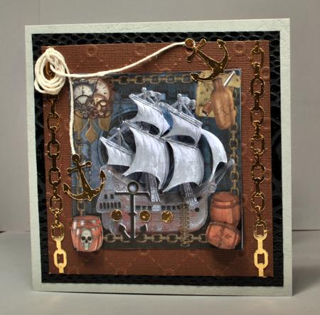 Dry Docked Steampunk Ship & Decopage by Kristina Norbat