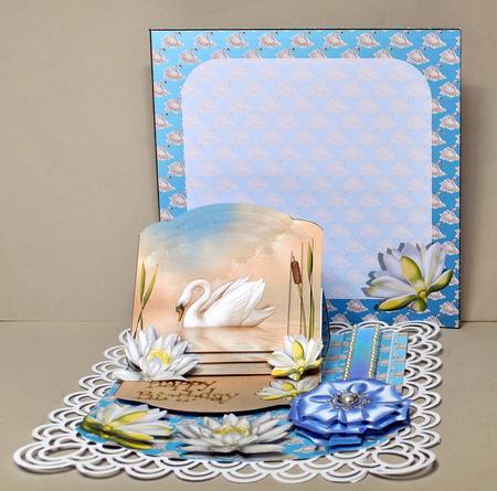 Royal Swan Easel Topper Kit by Kristina Norbat