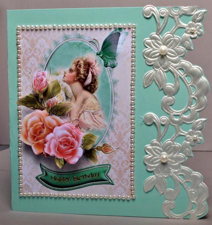 Vintage Glow Card Front by Kristina Norbat