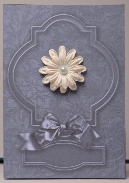 Charcoal Fancy Shaped Frame Card by Kristina Norbat
