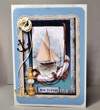 Vintage Sail Away -  by Kristina Norbat