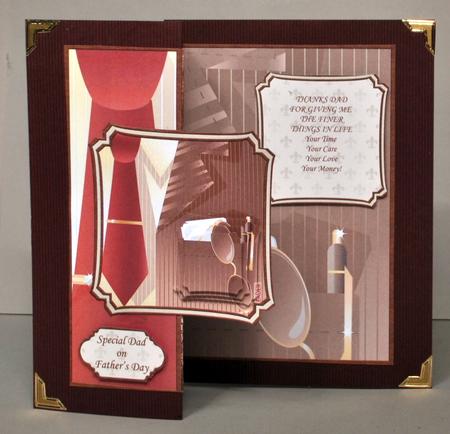 Trendy Business Man Fold Back Card Mini Kit by Kristina Norbat