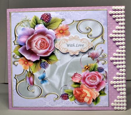 8x8 Beautiful English Roses by Kristina Norbat