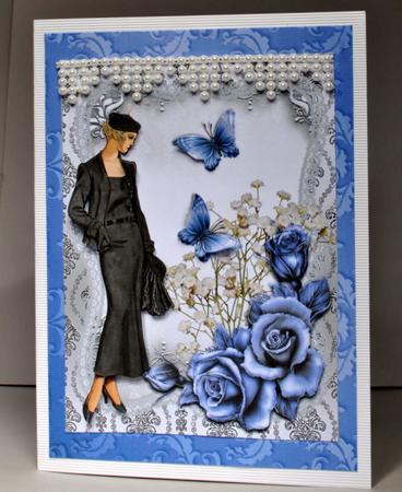 Art Deco Style Ladies Fashion Topper by Kristina Norbat