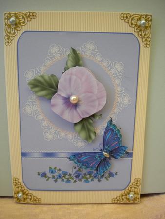 Pansy and Fantasy Butterfly by Kristina Norbat
