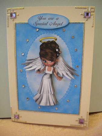 A Special Angel - Decoupage Card by Kristina Norbat