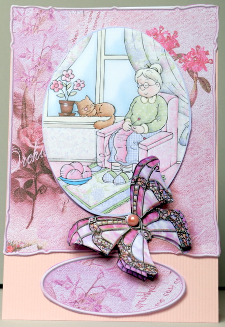 Pink and Lilac Collage and Butterfly A5 Card Fronts by Kristina Norbat