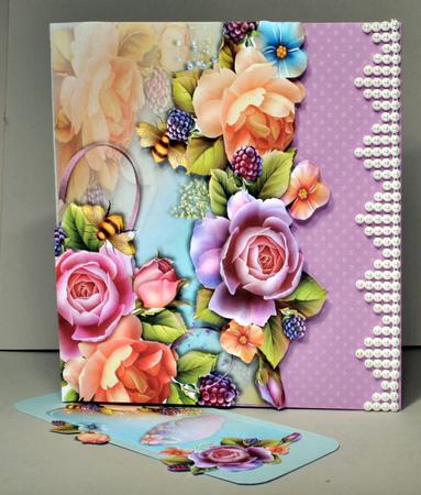 English Roses Shaped Card Mini Kit by Kristina Norbat