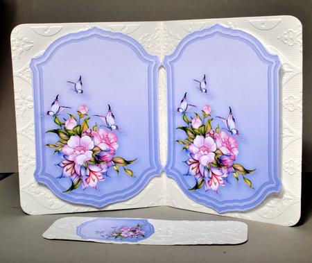 Pink Anemones on a Lilac Background Insert Plates by Kristina Norbat