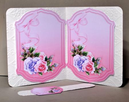 Pink and Lilac Roses Insert Plates by Kristina Norbat