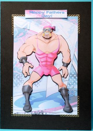 Wrestler Dude (pink). by Kristina Norbat