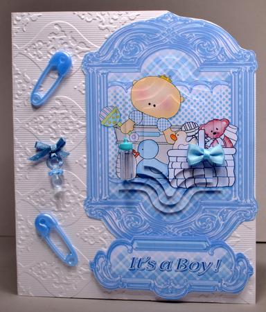New Baby Boy Pyramage Topper by Kristina Norbat