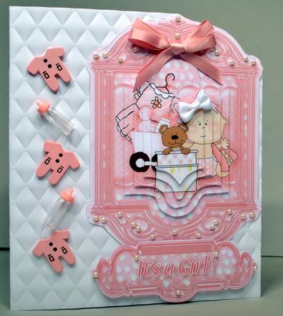 New Baby Girl Pyramage Topper by Kristina Norbat