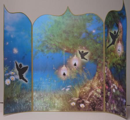 Night Lites for the Fairy Tree Taj Gatefold Card by Kristina Norbat