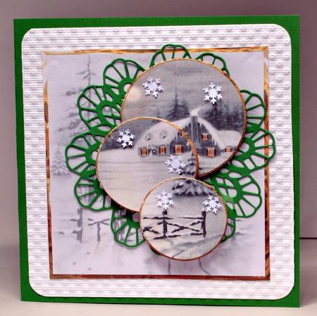 Country House in Winter Panel Card by Kristina Norbat