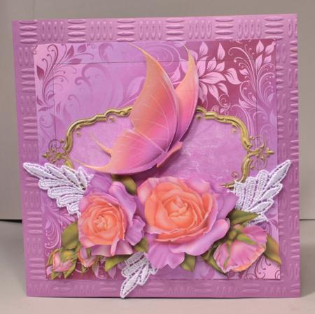 Butterfly and Roses by Kristina Norbat