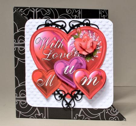 Mum, with Love . . . Shaped Topper by Kristina Norbat