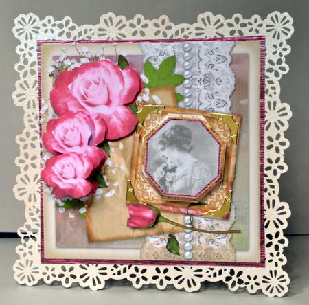 Rose's and Memories Card Front by Kristina Norbat