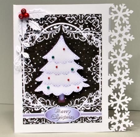 Silent Christmas Night Large Card Front by Kristina Norbat