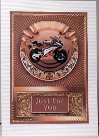 Motorbike in a Copper Frame Pyramage by Kristina Norbat