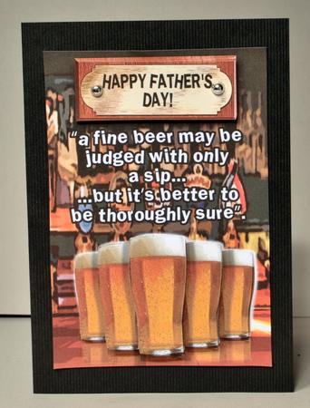 Happy Father's Day Pints of Beer by Kristina Norbat