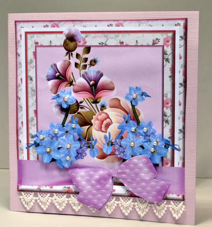 Mothers Day Flowers Decoupage Topper  by Kristina Norbat