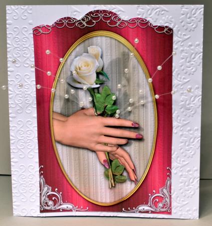 White Rose Birthday or Good Luck by Kristina Norbat