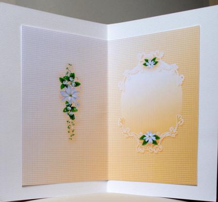 White Floral Spray Matching A5 Insert by Kristina Norbat