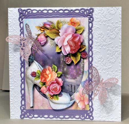 Gorgeous Shoe with English Roses by Kristina Norbat