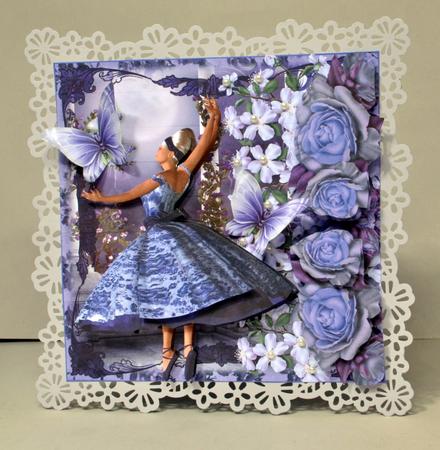 Vintage Style Purple Rose Ballet Mini Kit by Kristina Norbat