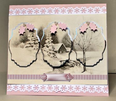 House by the River Card Front with Panels by Kristina Norbat