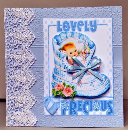 Lovely Precious Baby Boy in a Bootie by Kristina Norbat