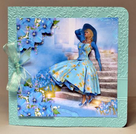 1950's Step Into the Blue Lady Mini Kit by Kristina Norbat