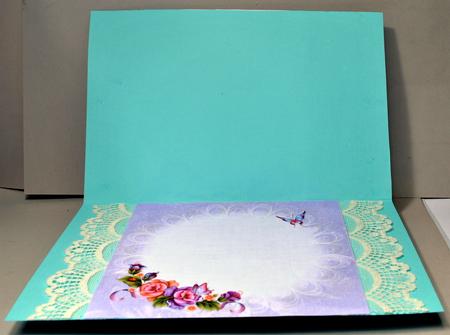 8x8 Afternoontea in the Flower Garden Insert Plate by Kristina Norbat