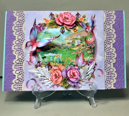8x8 Afternoon Tea in the Flower Garden by Kristina Norbat