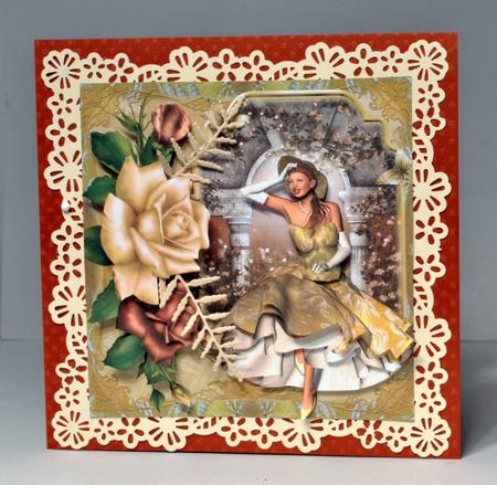 1950's Golden Wishes Card Front Mini Kit by Kristina Norbat