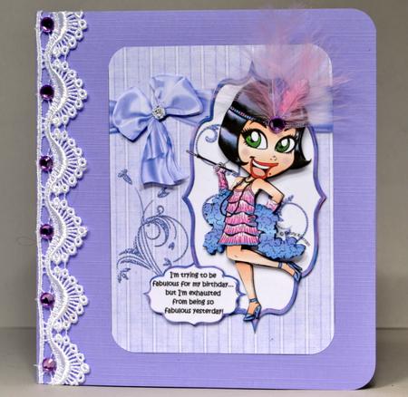 Frieda Flapper is Fabulous Purple by Kristina Norbat
