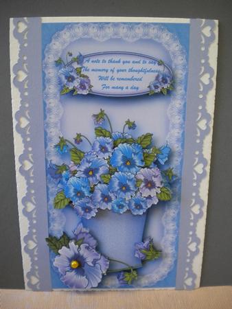 Pansy Pot Topper & Decoupage by Kristina Norbat