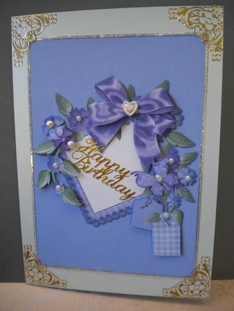 Floral and Butterfly Frame Card by Kristina Norbat
