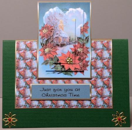 Over the Edge Poinsettia Christmas by Kristina Norbat