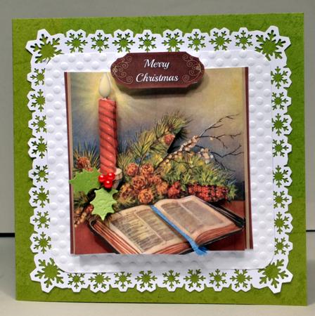 Festive Candle Quick Card by Kristina Norbat