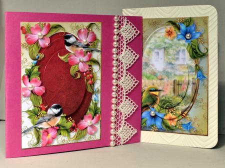 8 Summer Bird Pyramid Toppers Bumper Kit by Kristina Norbat
