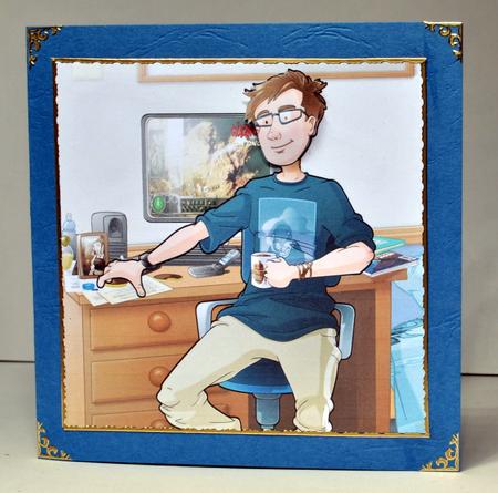 Student Dude 8x8 Quick Card by Kristina Norbat