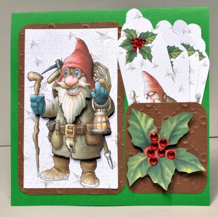 Christmas Gnomes with Holly, Bookmarks by Kristina Norbat