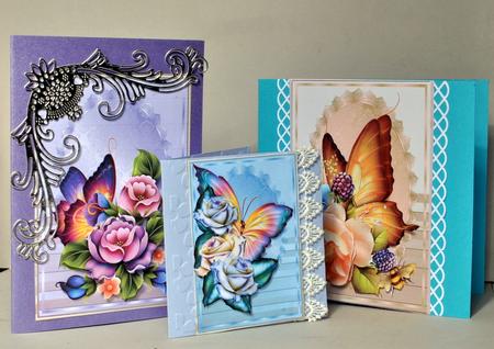 Bumperkit Roses&butterflies Quick Cards by Kristina Norbat