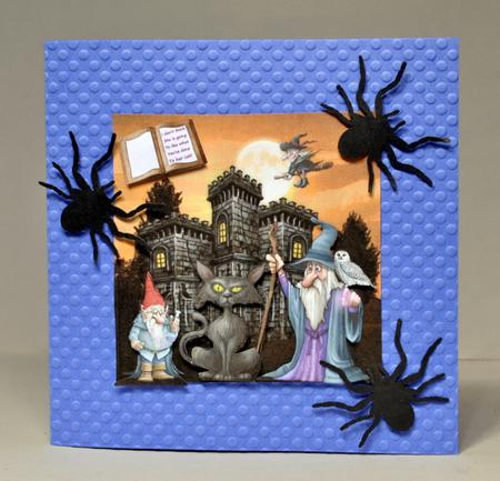 Halloween Greetings from Gnome Castle Card Topper & Tags by Kristina Norbat