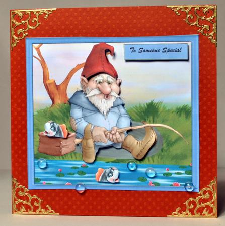 Gnome Fishing for His Tea by Kristina Norbat