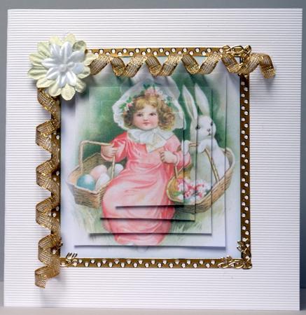 Victorian Girl with Easter Baskets by Kristina Norbat